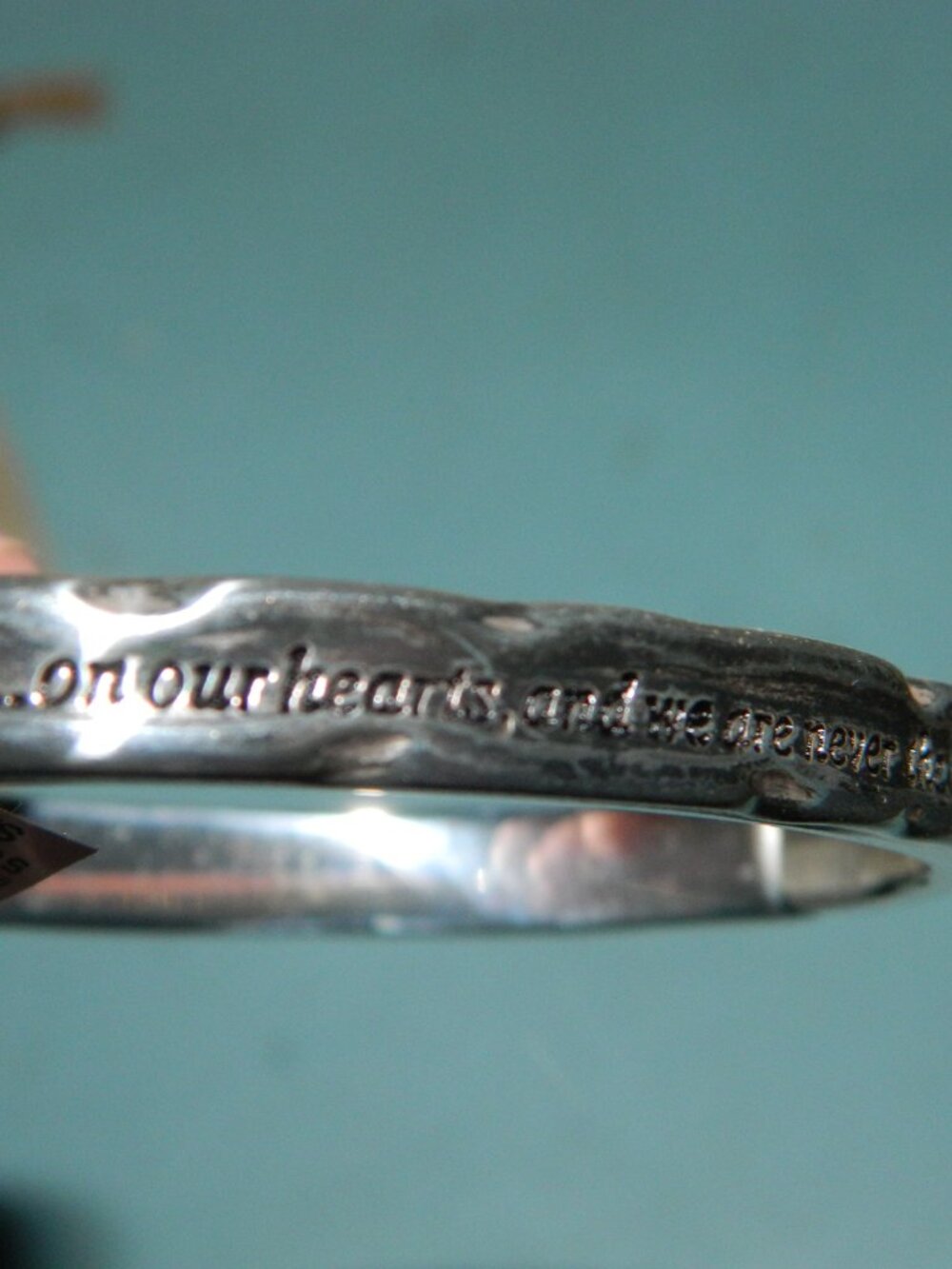 Brighton Footprints Hinged Bangle Silver Finish Bracelet NWT - Picture 3 of 7